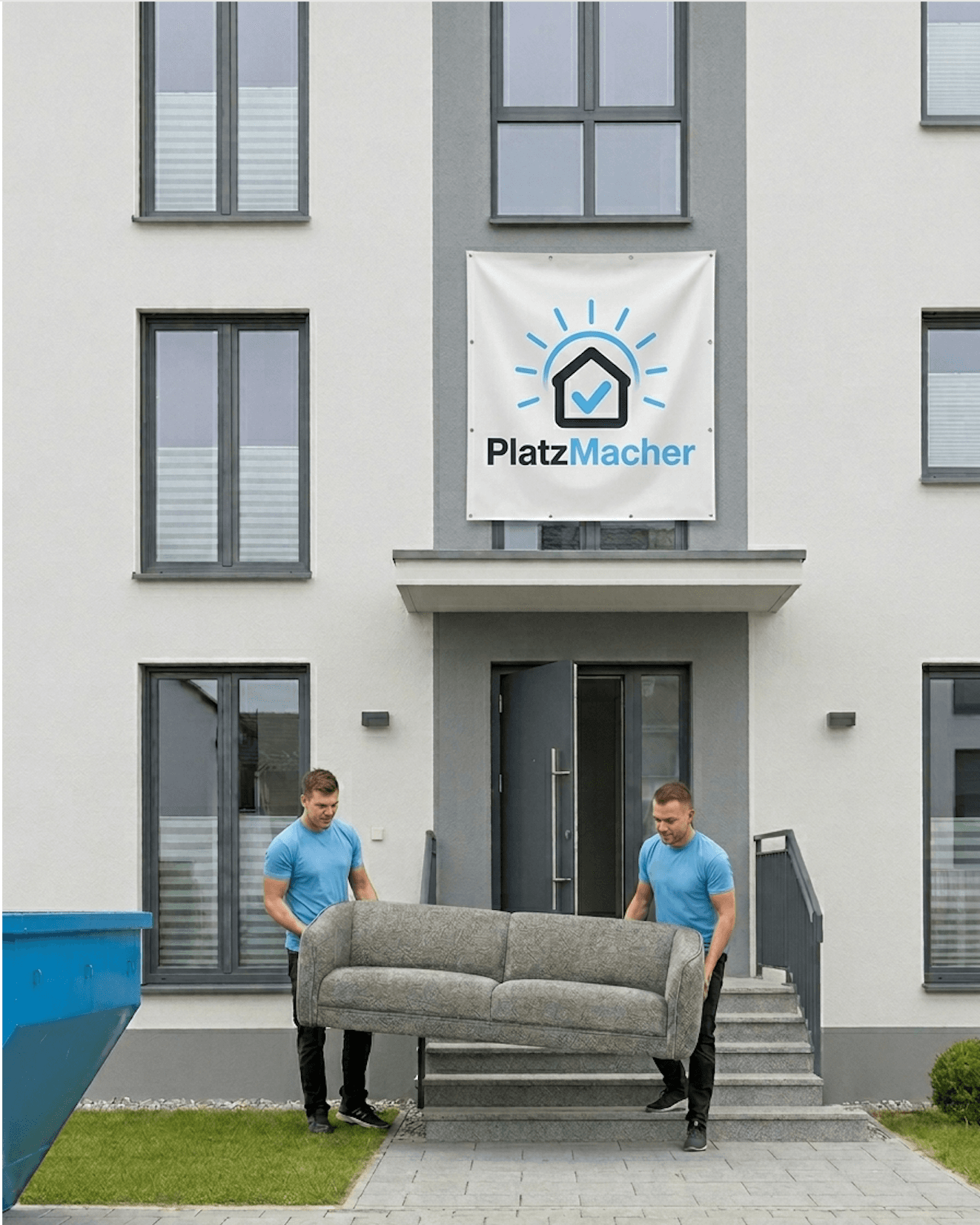 PlatzMacher Team bei der Entrümpelung in Paderborn