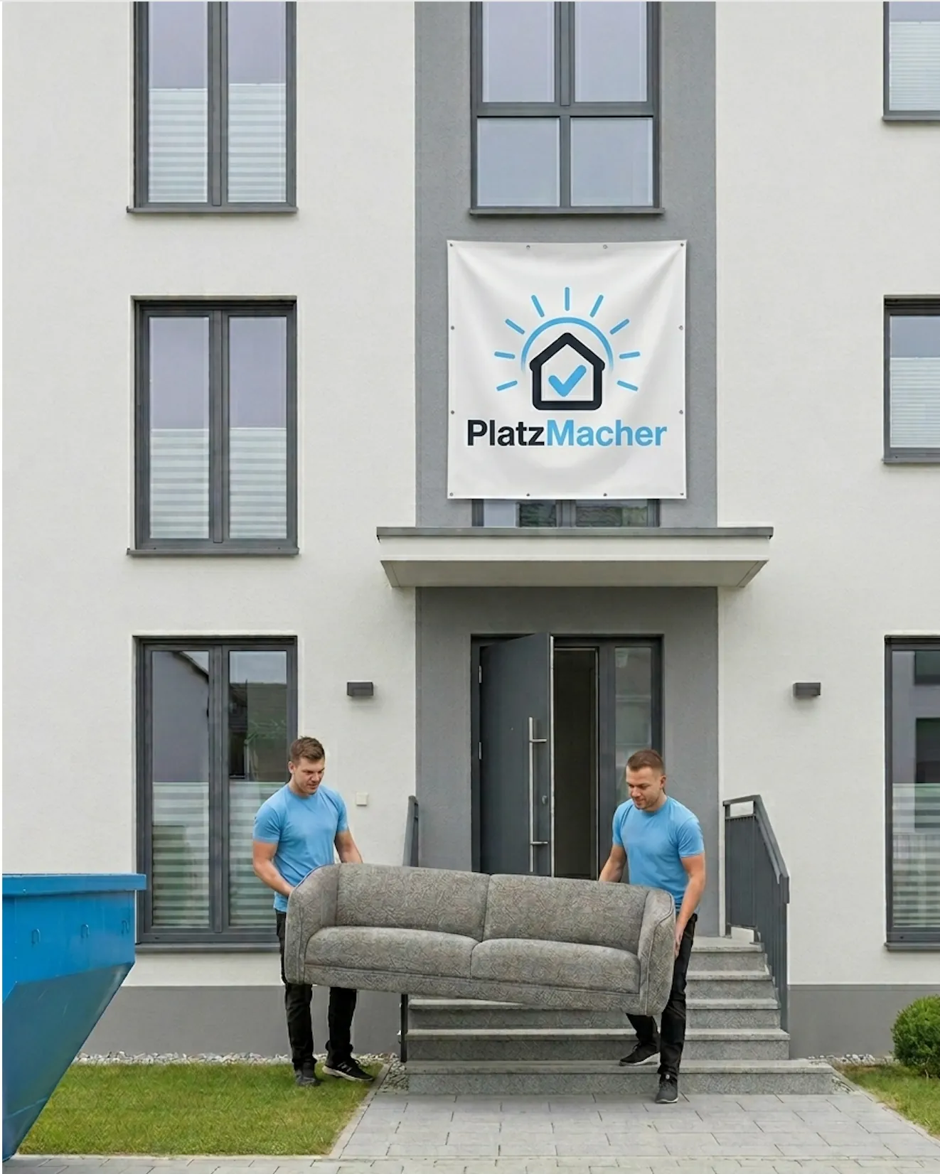 PlatzMacher Team bei der Entrümpelung in Paderborn